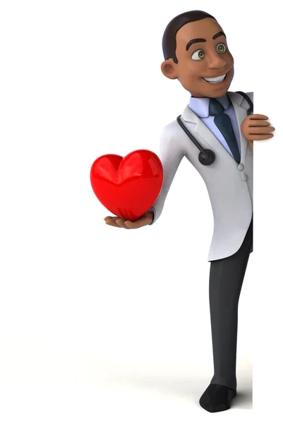 Läkare som håller hjärtat — Stockfoto