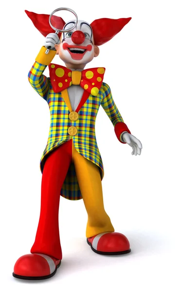 Śmieszne szczęśliwy clown — Zdjęcie stockowe