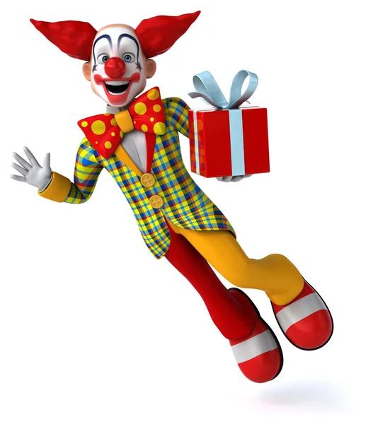 Funny happy clown — Stock Photo, Image
