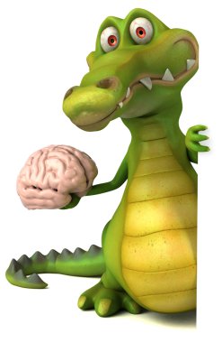 komik karikatür timsah