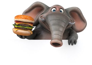 fil holding kartı ve burger