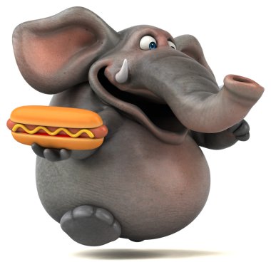 fil holding sosisli sandviç 