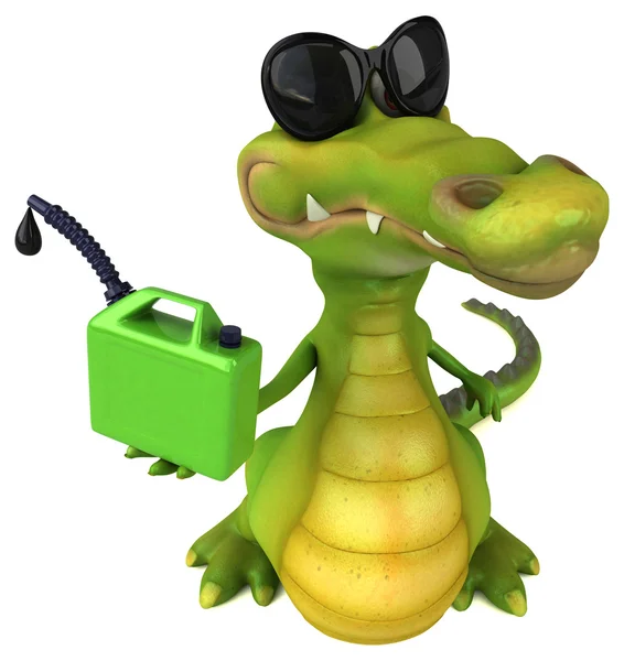 Funny cartoon crocodile — Stock Photo, Image