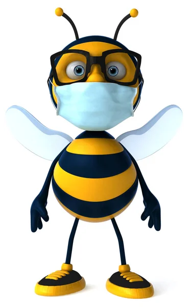 Illustration Cartoon Character Bee Mask — Stock Photo, Image