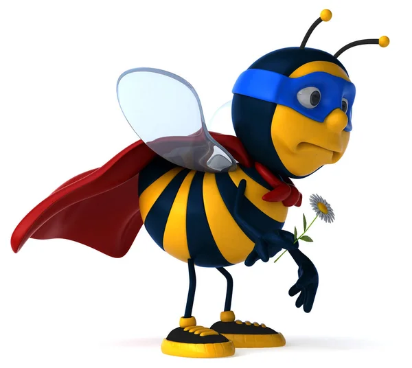 Fun Bee Cartoon Character Illustration — Stock Photo, Image