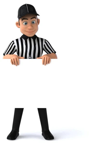 Fun Illustration American Referee — Stock Photo, Image