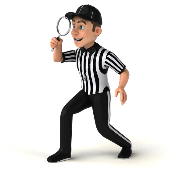 Fun Illustration American Referee White — Stock Photo, Image