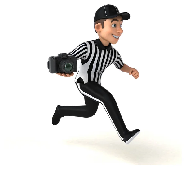 Fun Illustration American Referee Camera — Stock Photo, Image