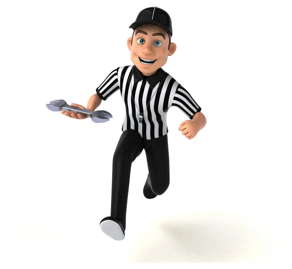 Fun Illustration American Referee Tool — Stock Photo, Image