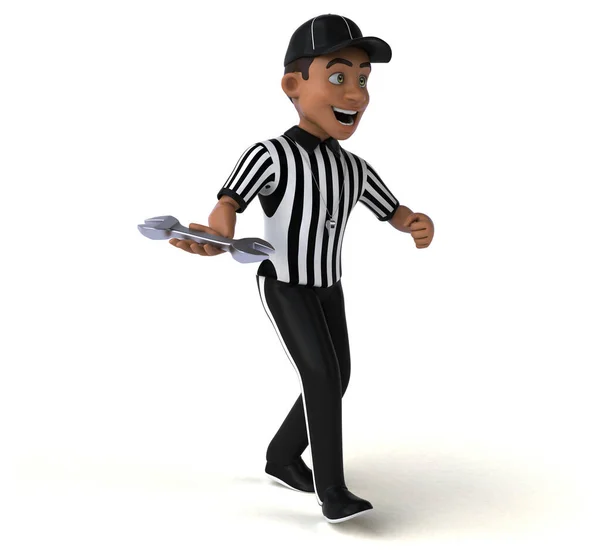 Fun Illustration American Referee Tool — Stock Photo, Image