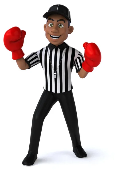 Kul Illustration Amerikansk Referee Boxning — Stockfoto