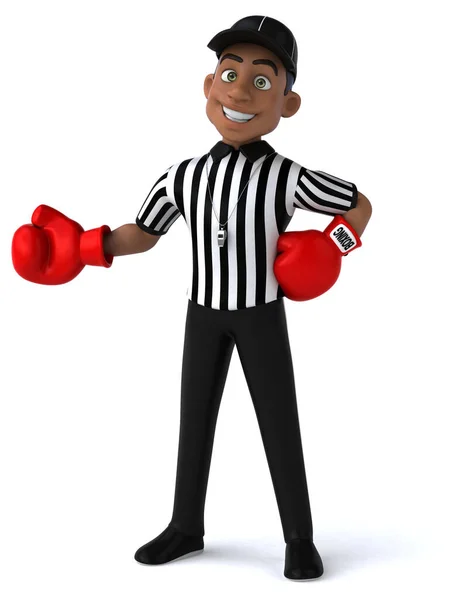 Kul Illustration Amerikansk Referee Boxning — Stockfoto