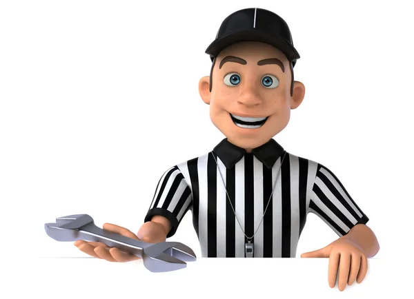 Fun Illustration American Referee Tool — Stock Photo, Image