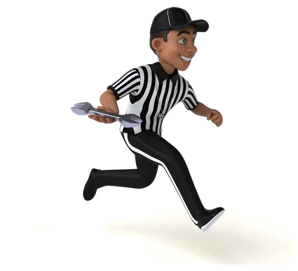 Fun Illustration American Referee Tool — Stock Photo, Image