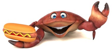 Sosisli yengeç - 3D Görüntü