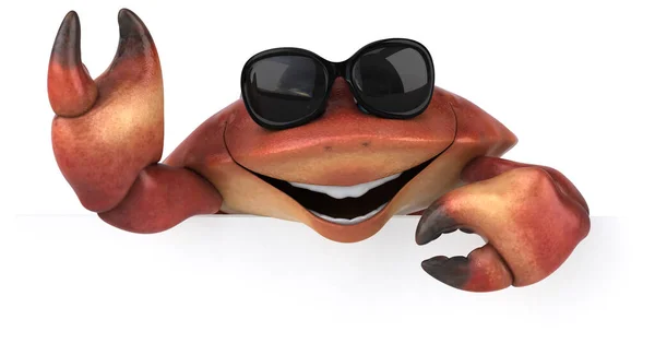 Fun Crab Character Illustration — Stock Photo, Image