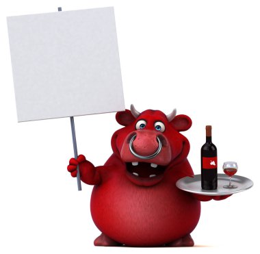 Şaraplı Red Bull - 3D Görüntü