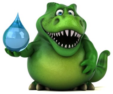 3 Boyutlu Resim Düşürmeli Eğlenceli Dinozor