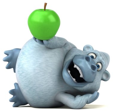 Elmayla eğlenceli yeti 