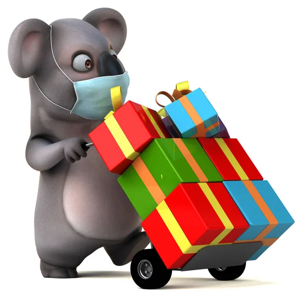 Fun Cartoon Koala Mask Gifts — Stock Photo, Image