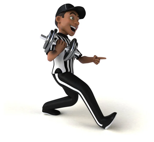 Fun Illustration American Referee Weight — Stock Photo, Image