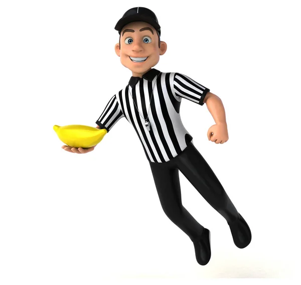 Fun Illustration American Referee Banana — Stock Photo, Image