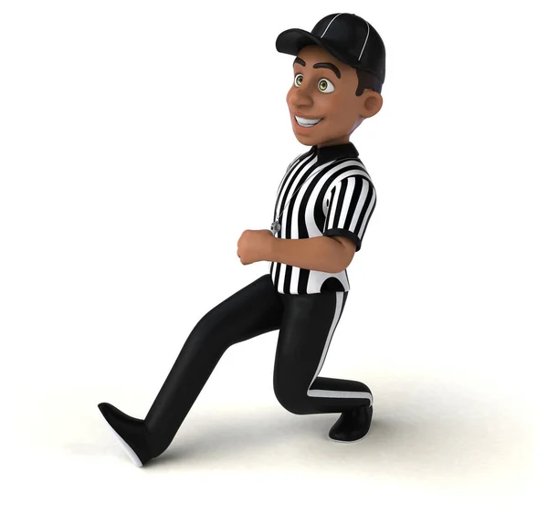 Fun Illustration American Referee Character — Stock Photo, Image