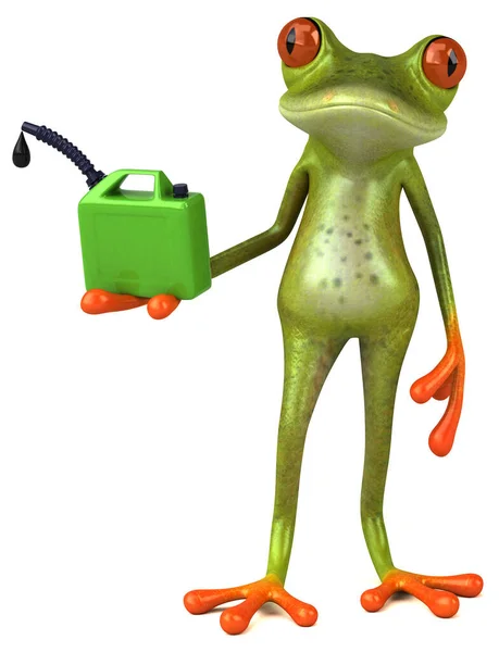 Fun Frog Oil Illustration — Stock Photo, Image