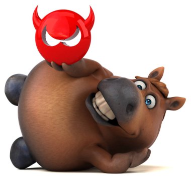 Virüslü eğlenceli at - 3D Görüntü