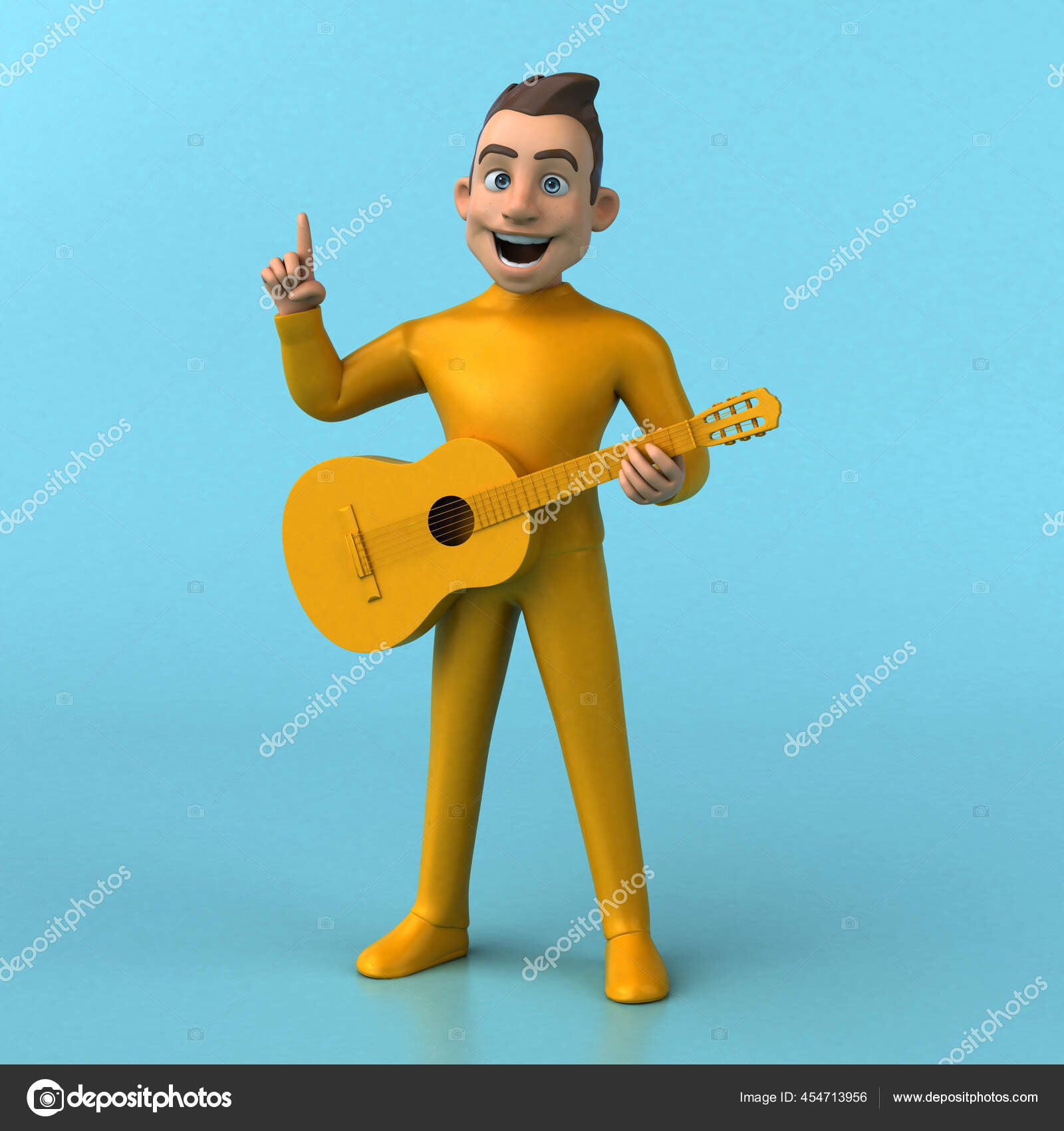 Gambar Gitar Kartun