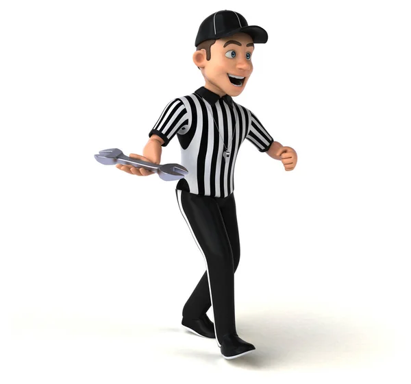 Fun Illustration American Referee Tool — Stock Photo, Image