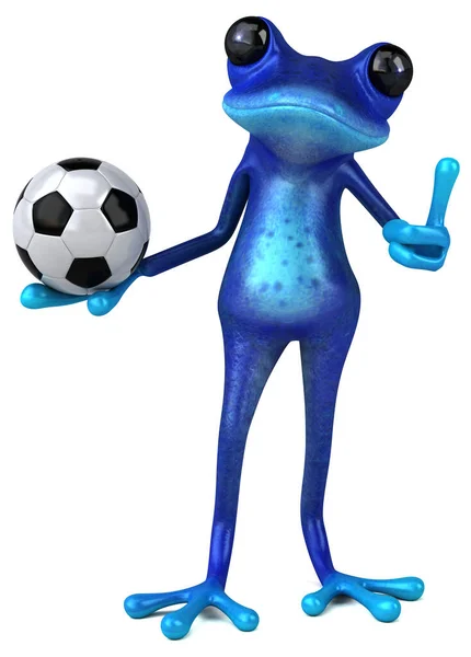 Fun Frog Ball Illustration — Stock Photo, Image