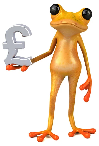 Fun Frog Pound Illustration — Stock Photo, Image