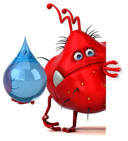 Fun Germ Drop Illustration — Stock Photo, Image