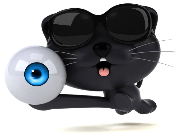目で楽しむ猫 3Dイラスト — ストック写真