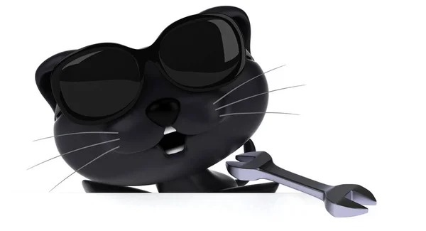 Fun Cat Tool Illustration — Stock Photo, Image