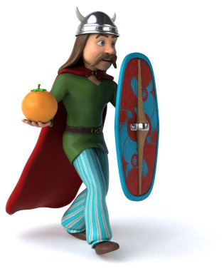 Portakallı Eğlenceli Galya - 3D Görüntü