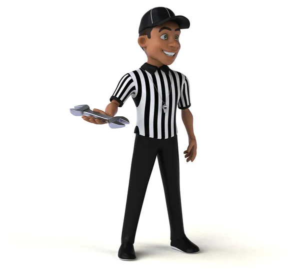 Fun Illustration American Referee Tool — Stock Photo, Image