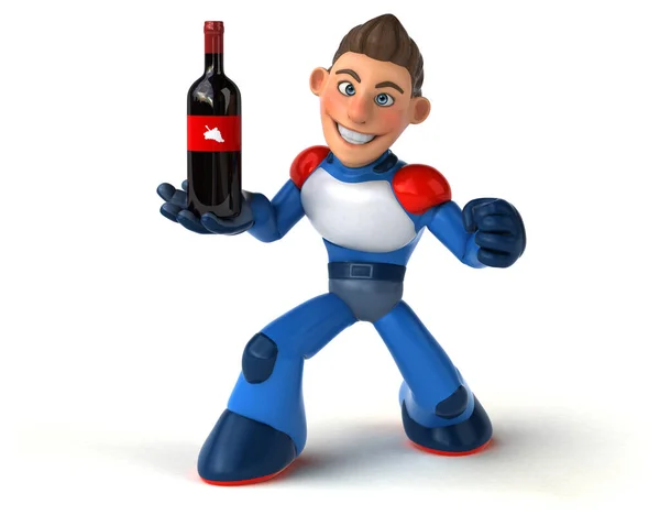 Super Modern Superhero Wine — Stockfoto