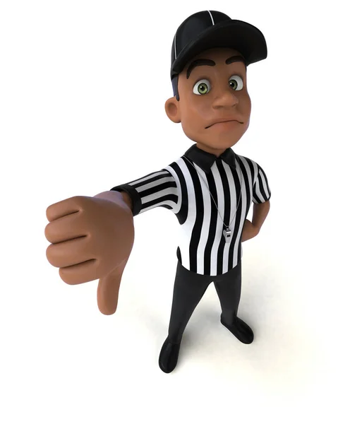 Fun Illustration American Referee — Stock Photo, Image