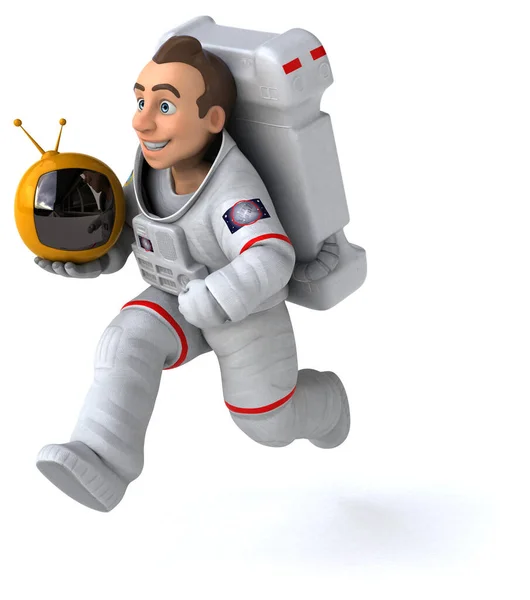 Fun Astronaut Illustration — 스톡 사진