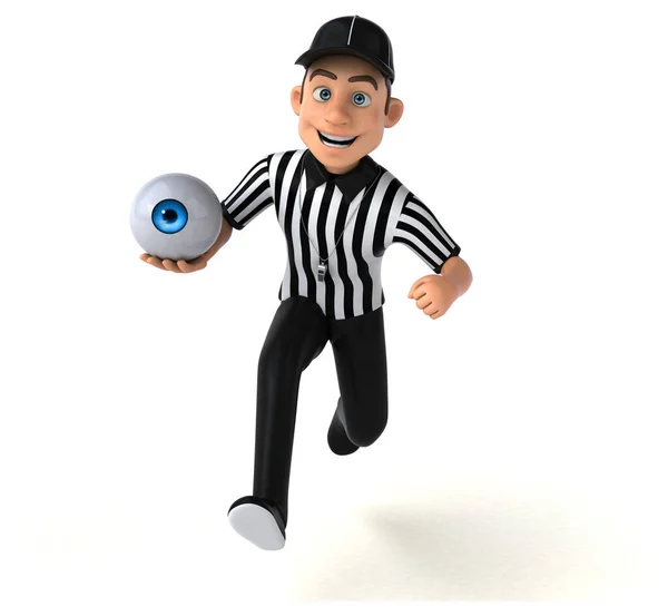Fun Illustration American Refereewith Eye — Stock Photo, Image