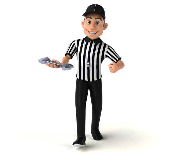 Fun Illustration American Referee Tool — Stock Photo, Image