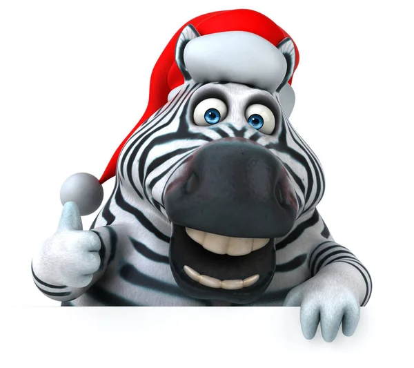 Rolig Zebra Illustration — Stockfoto