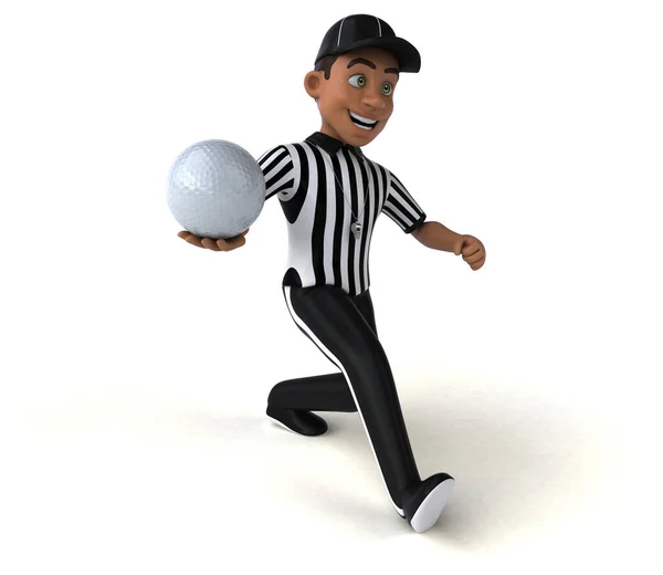 Fun Illustration American Referee Ball Illustrationll — Stock Photo, Image