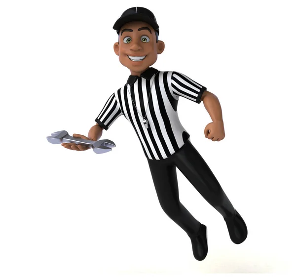 Fun Illustration American Referee Tool — Stock Photo, Image