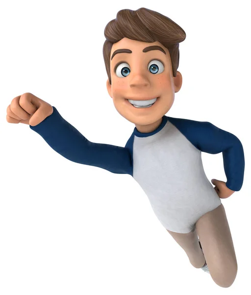 Cartoon Character Fun Teenager — Stock Photo, Image