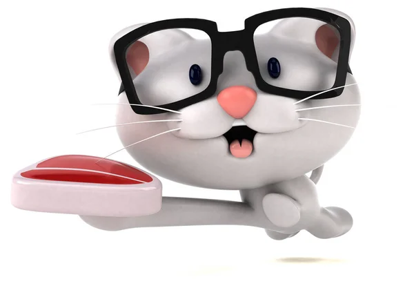 玩具肉的猫 3D图解 — 图库照片