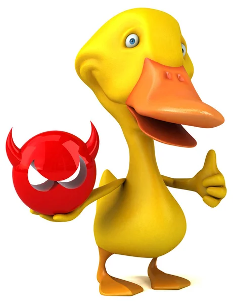 Fun Duck Virus Illustration — Stock Photo, Image