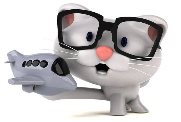 Zabawa Kot Płaszczyzną Ilustracja — Zdjęcie stockowe